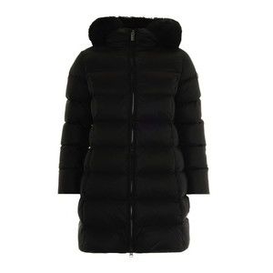 Colmar Originals Long Down Jacket With Faux Fur - Black - NWT